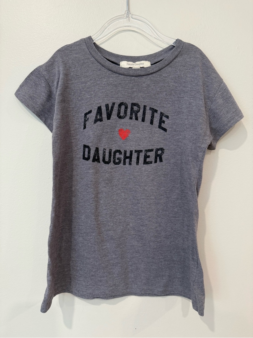 Favorite Daughter Collegiate Graphic Tee Kids Size Small 6 Grey